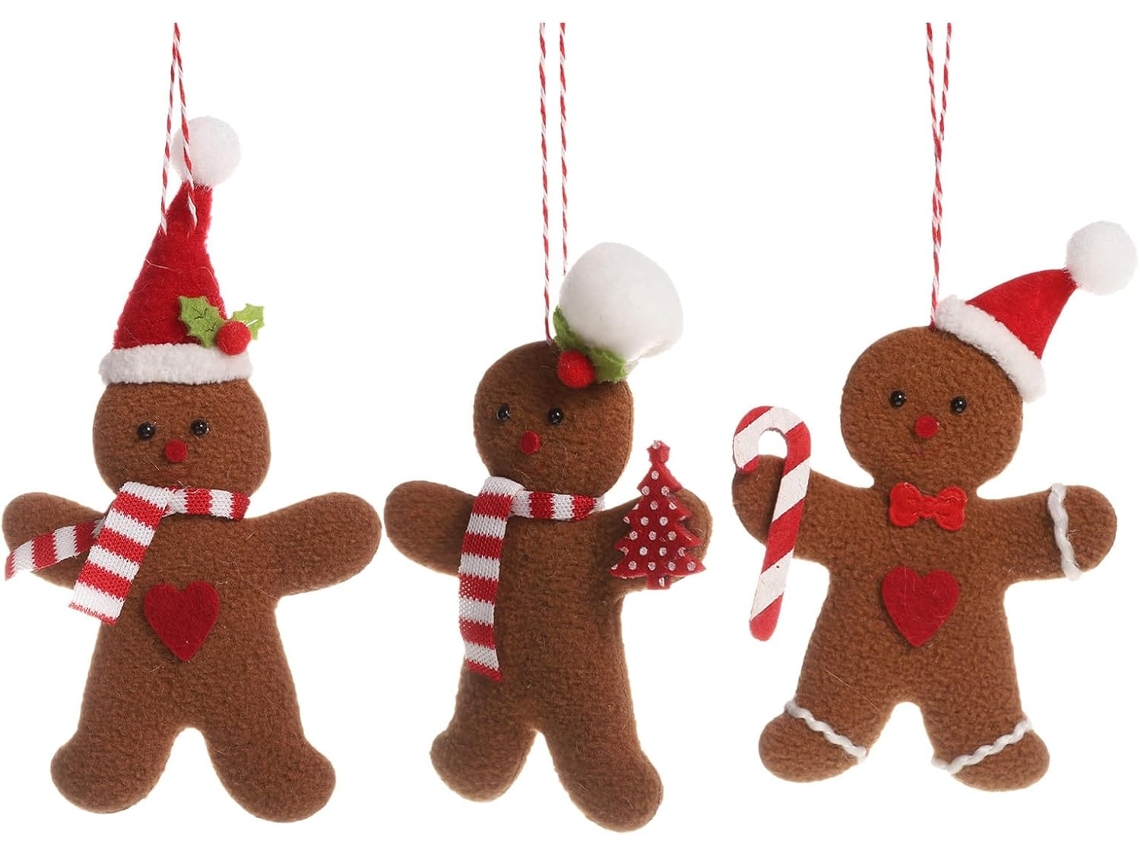 Colgantes Navideños Algodón Forma Especias Decorar Árbol Navidad Adornos Creativos Hogar Durante Fiestas