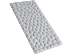 Alfombrilla De Baño Antideslizante De Goma Suave Con Fuertes Ventosas (gris)