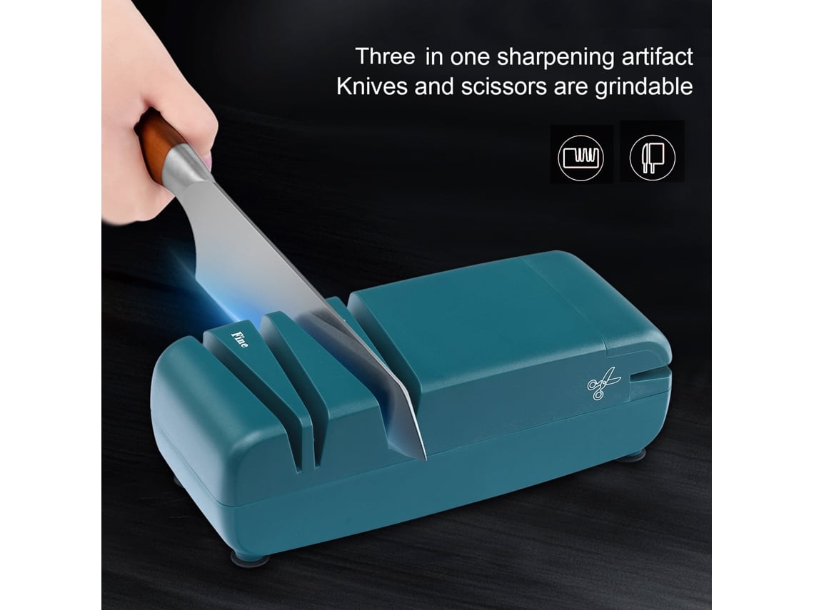Afilador Eléctrico Profesional Para Cuchillos, Ideal Para Uso Doméstico. Afila Y Pule Tijeras Rápidamente.