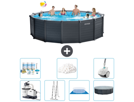 Piscina Tubular INTEX 26384GS-CB45 (16805 L - 478x124cm)