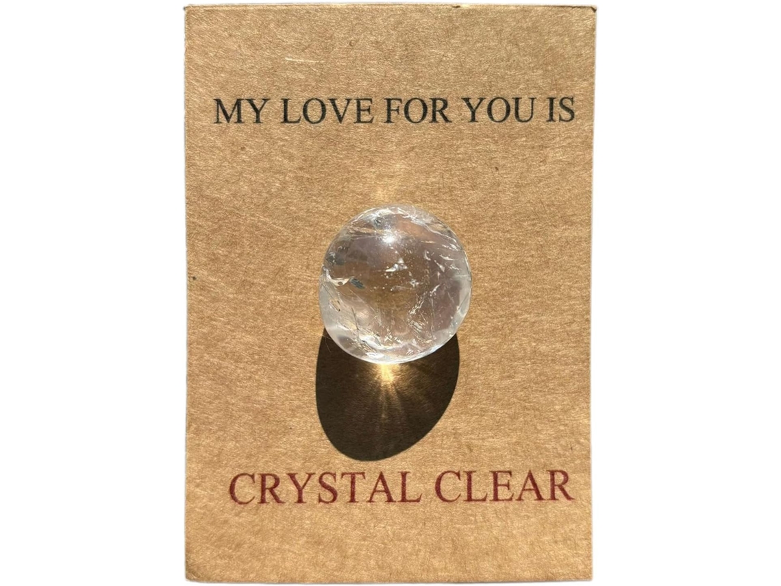 Tarjetas de San Valentín con cristales, tarjeta blanca de recuerdo para parejas en el Día de San Valentín.