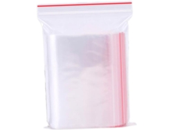 100 Bolsas Transparentes Selladas Resellables Almacenamiento Cremallera Artículos Pequeños Regalos