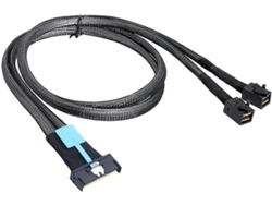Cable Mcio 8i A 2 X Sff 8643 Pcie Gen5 8x Mini Sas Hd De Alta Velocidad Para Servidor De Centro De Datos, 1 M