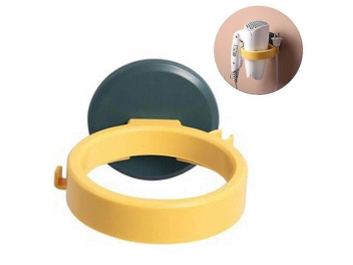 Soporte de pared para secador de pelo, plástico verde para baño GOKOCO
