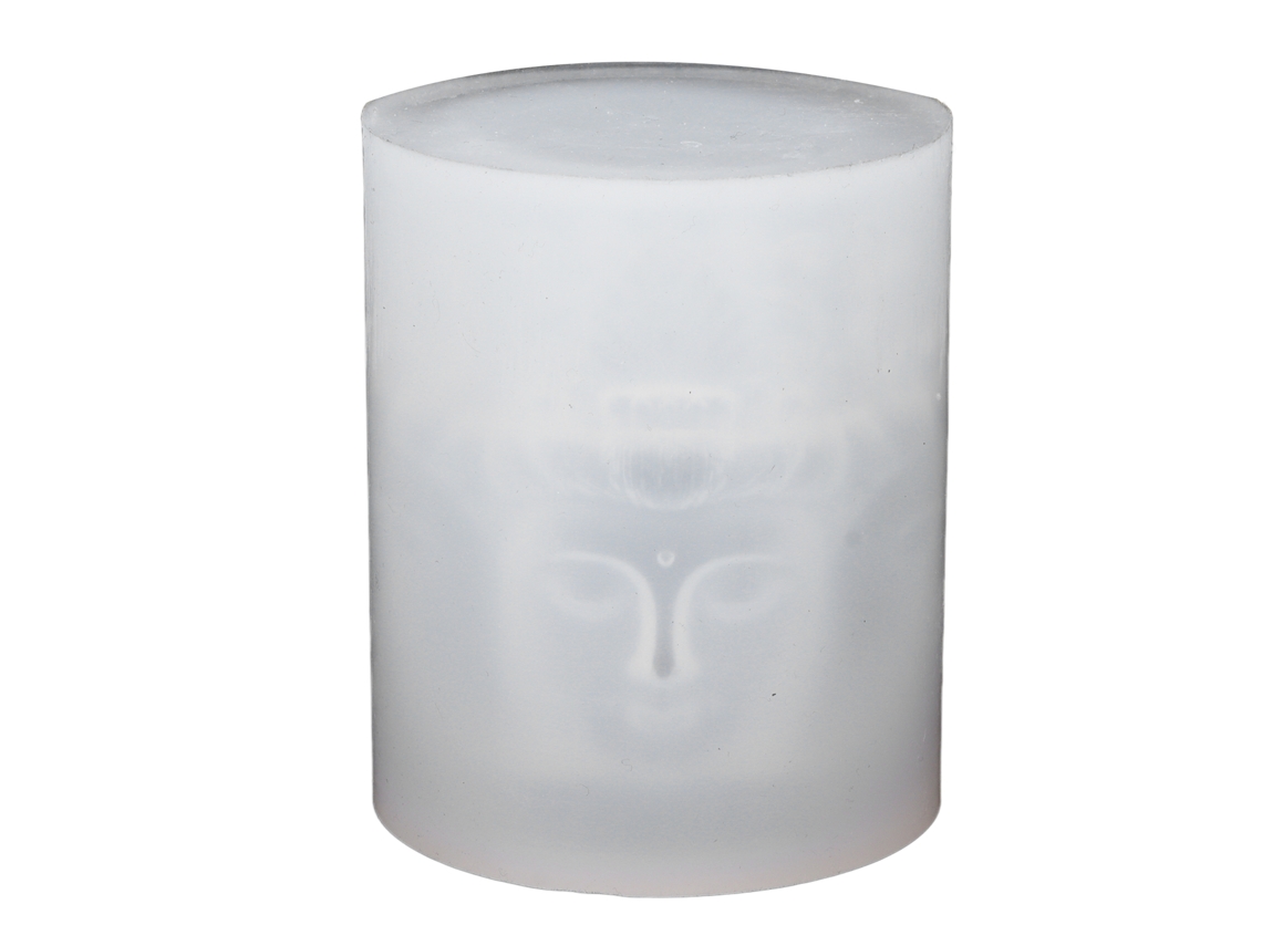 Molde de silicona para cera con forma de Buda de 4 caras, libre de BPA, para bombas de baño caseras (Jabones)