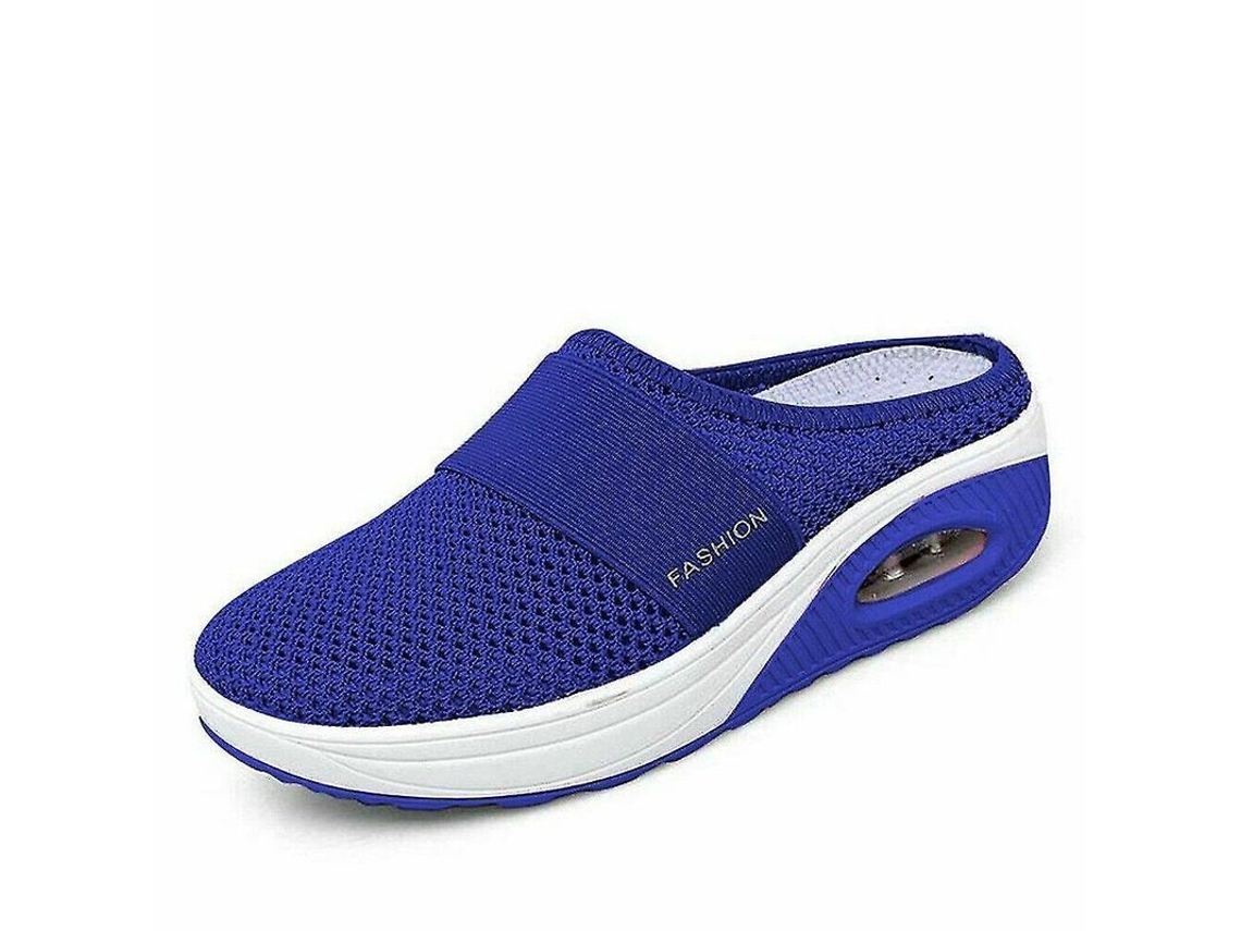 2026-zapatos De Caminar Con Cojín Aire Ortopédicos Antideslizantes Para Diabéticos Sin Cordones