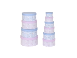 Set 10 Caja Carton Patitos Rosa 37,5x37,5x18cm
