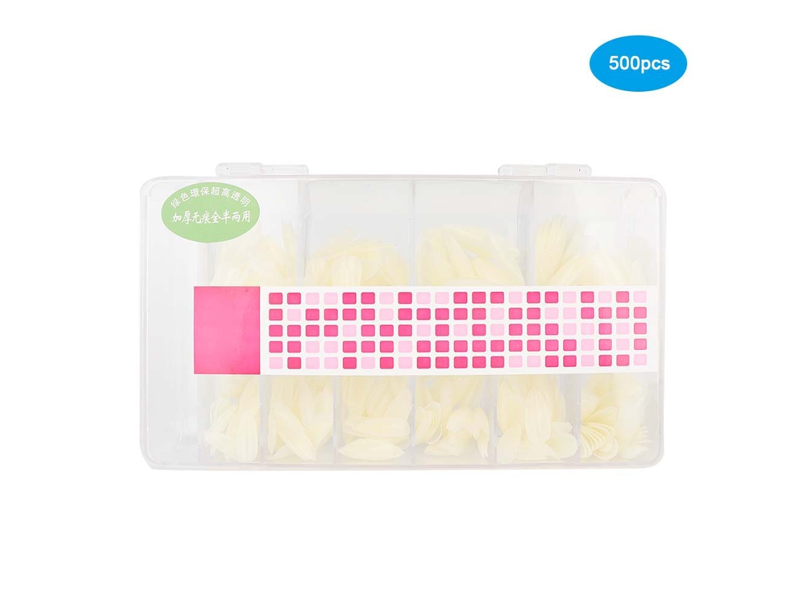 Uñas Postizas Profesionales Gruesas Y Ponibles En Color Natural, 500 Unidades Para Manicura Casera.