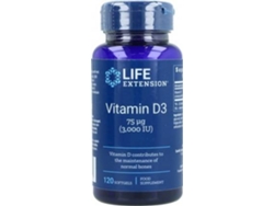 Complemento Alimentar LIFE EXTENSION Vitamina D (120 pérolas)