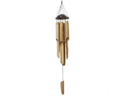 Exquisito carillón de viento de bambú, regalo perfecto con artesanía genuina para decoración de exteriores, sonido suave.