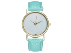 Reloj De Pulsera De Cuarzo Unisex Moda Con Correa Pu Zhoulianfa (menta)
