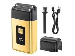 Afeitadora eléctrica de cuchilla recíproca para hombre, resistente al agua, regalo para hombre (dorado) Czhhmart