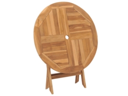 Mesa De Jardín | Mesa De Exterior Plegable Madera De Teca Maciza 85x76 Cm