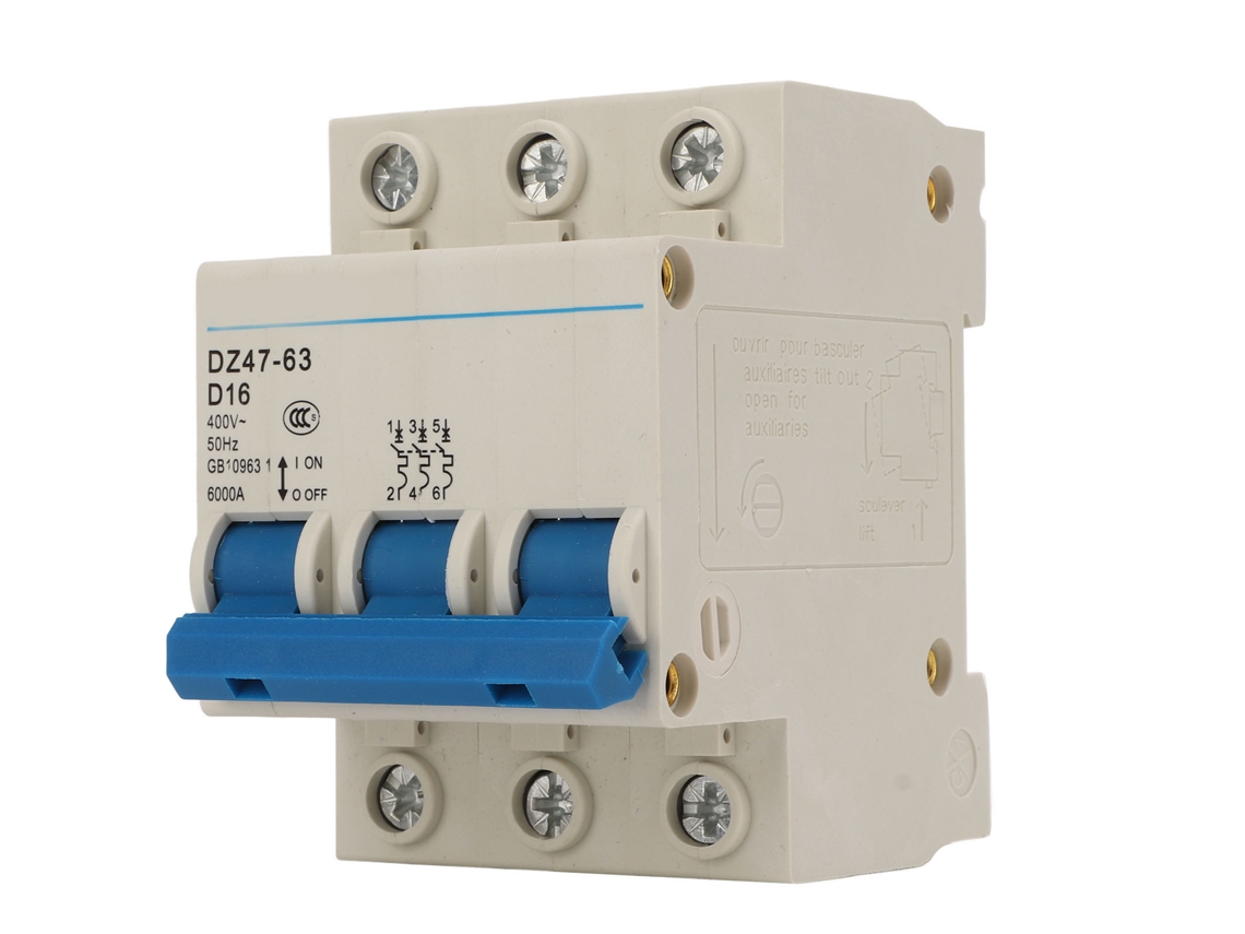 Disyuntor Automático 3p De 16a Dz47-63 Con Carcasa Ignifuga Para Edificios Oficinas 400v