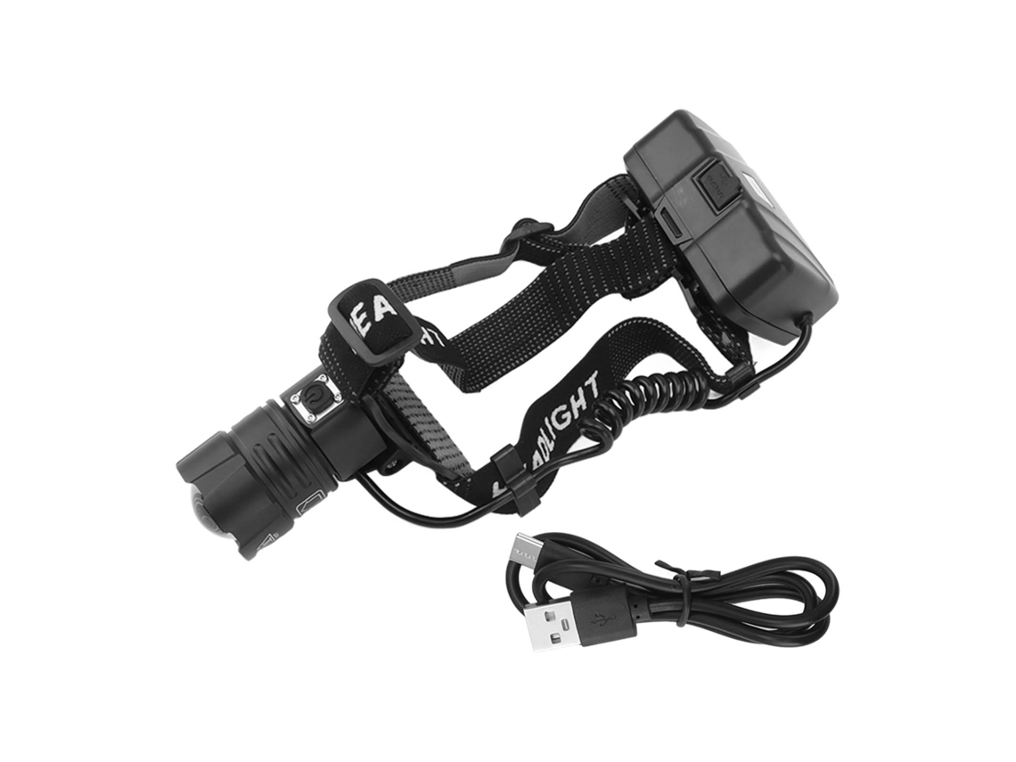 2026-linterna Frontal Recargable Led 3 Modos Ajustable 90° 90000 Lm Zoom Para Camping Running Outdoor
