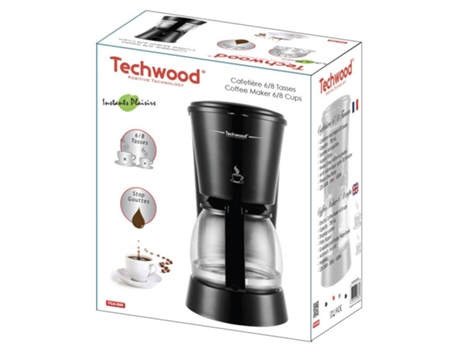 Cafetera semiautomática Techwood Tca-686 Cafetera de filtro 0,75 L