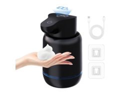 Dispensador automático de jabón en espuma sin contacto, recargable por USB, con cuatro velocidades ajustables, MDUG (tipo espuma)