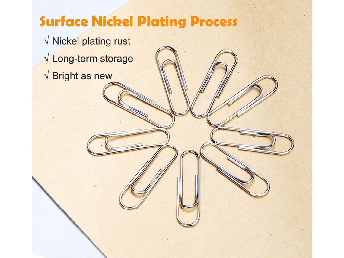 Clips de papel de 700 piezas de varios tamaños con 1,1 pulgadas y 1,3