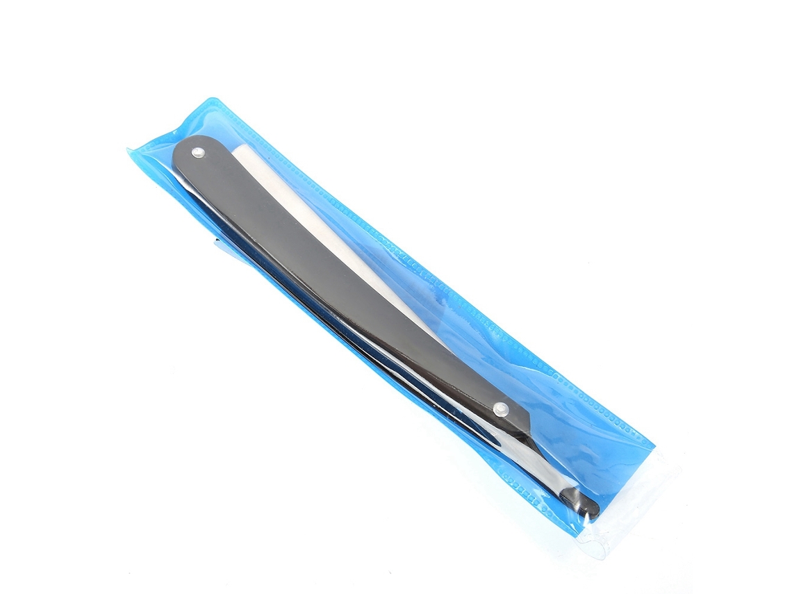 Tijeras de peluquería para corte de pelo corto, con hoja recta y funda plegable, modelo 2026.