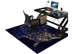 Tapete Protetor Cadeira Antiderrapante 60 X 90 Cm Piso Chão Escritório, Gamer,