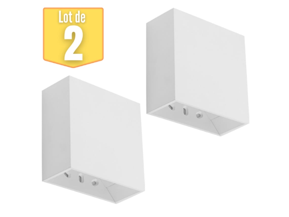 Lote de 2 Vekta-B White 4W 230lm LED Paredes BRAYTRON