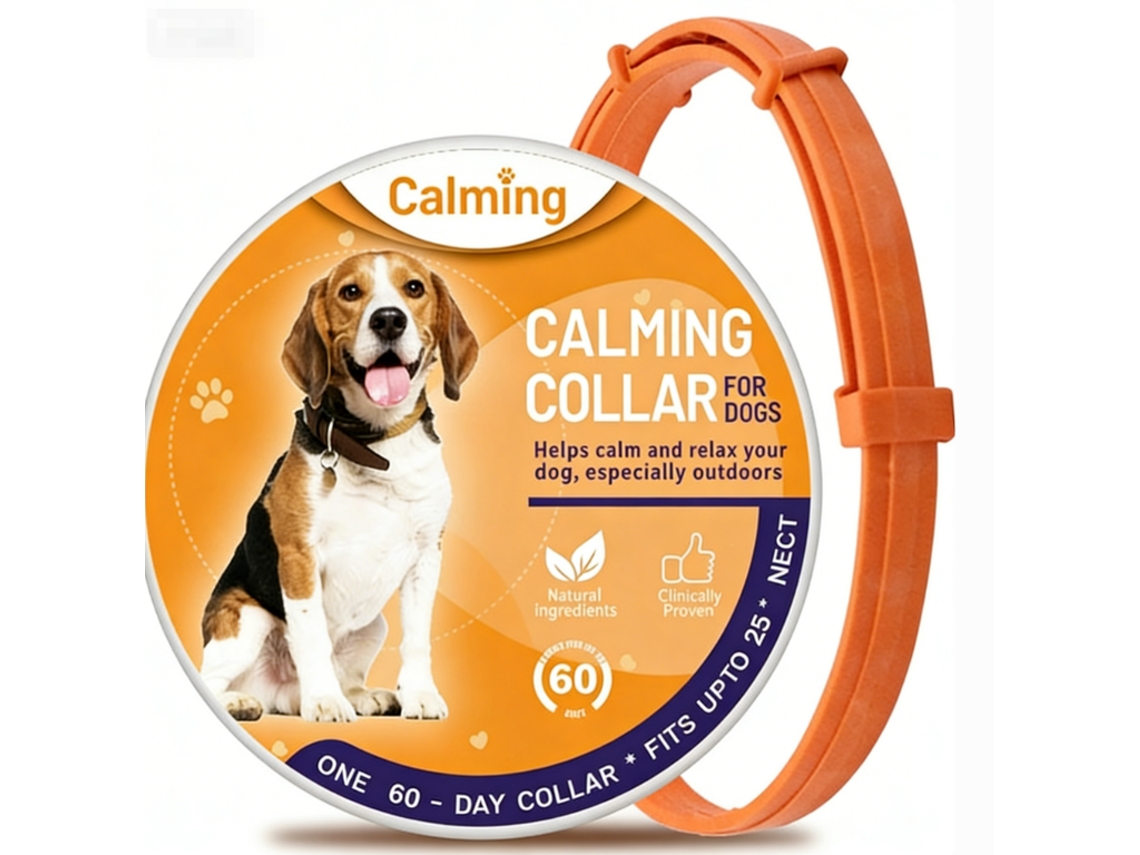 Collar Calmante Naranja (versión Para Perros) | Protección De 60 Días, 70 Cm, Hipoalergénico, Elaborado Con Ingredientes Naturales.