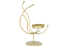 Quemador De Incienso De Metal Dorado Aroma Soporte De Velas Portátil Para Sala Oficina Dormitorio