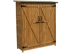 Armário Externo de Madeira Sundy Castanho 140 X 50 X 162 Cmgardiun