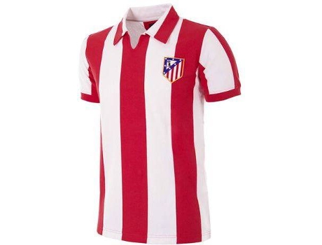 Camiseta Retro de Hombre para Fútbol COPA FOOTBALL Atletico Madrid Rojo (S)