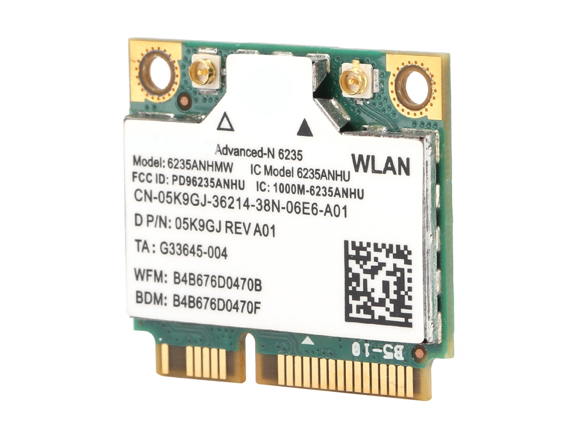 Tarjeta De Red Inalámbrica Intel 6235an 300m 2.4g/5g Dualband Pcie Bluetooth 4.0