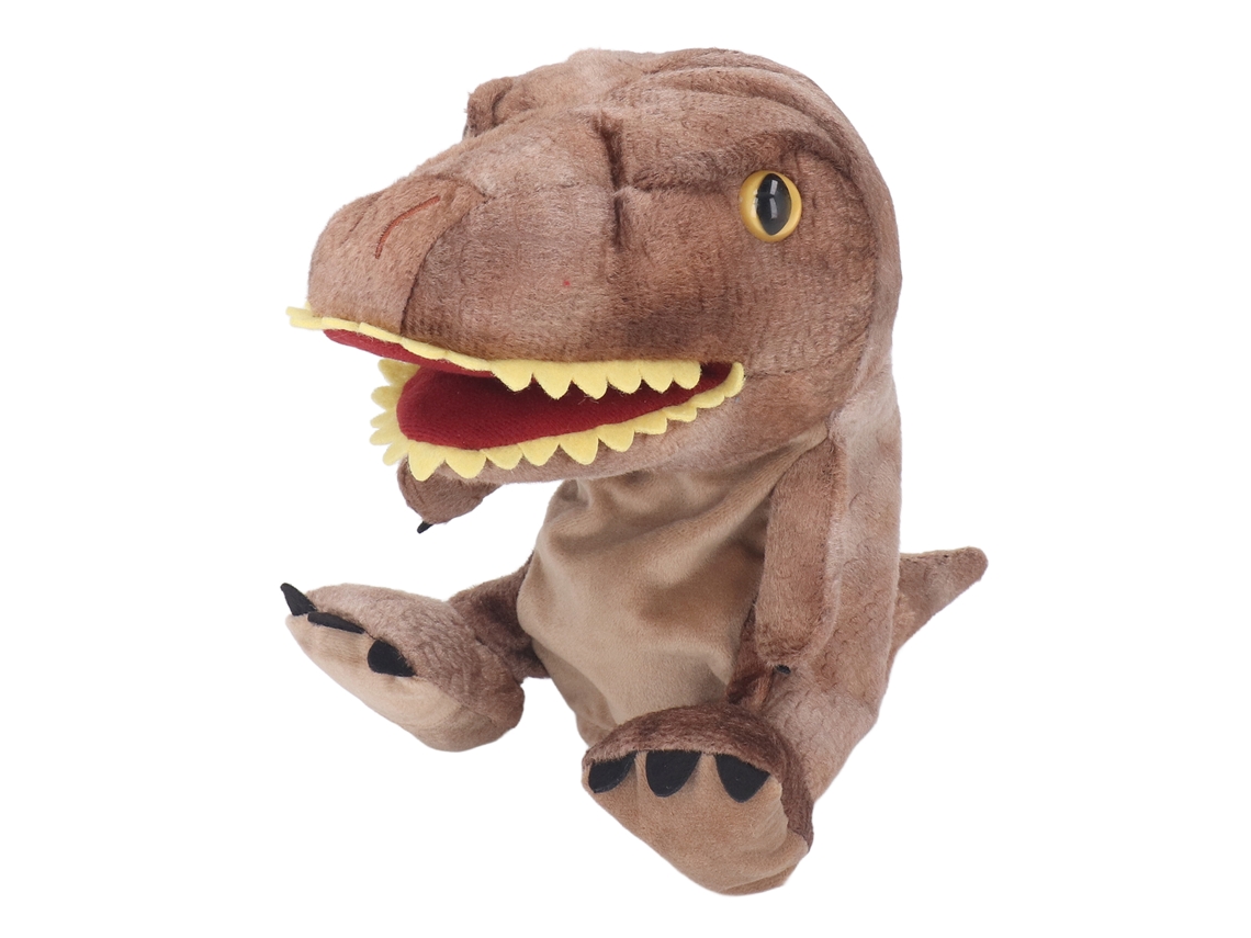 Dinosaurio De Peluche Suave Con Boca Móvil, 30 Cm, Para Niños Y Adultos, Color Marrón.