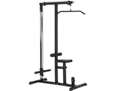Estación De Gimnasio Multifuncional Con Asiento Y Polea Ajustables - Negra