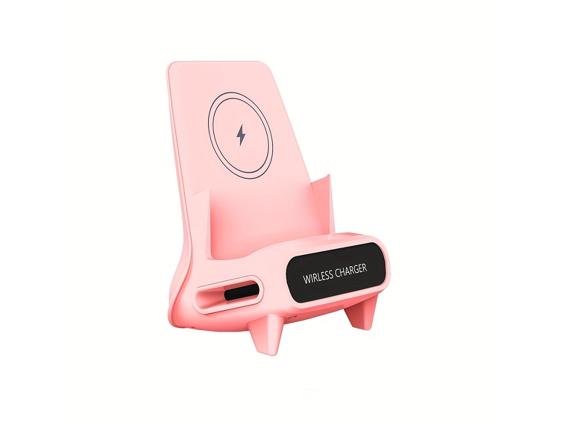 Soporte De Carga Inalámbrica Vertical De 15 W, Soporte De Carga Universal Para Teléfonos Móviles, Soporte Estabilizador Con Amortiguación De