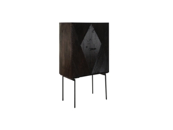 Aparador Mango Metal Marron Oscuro 84x43x153,5cm
