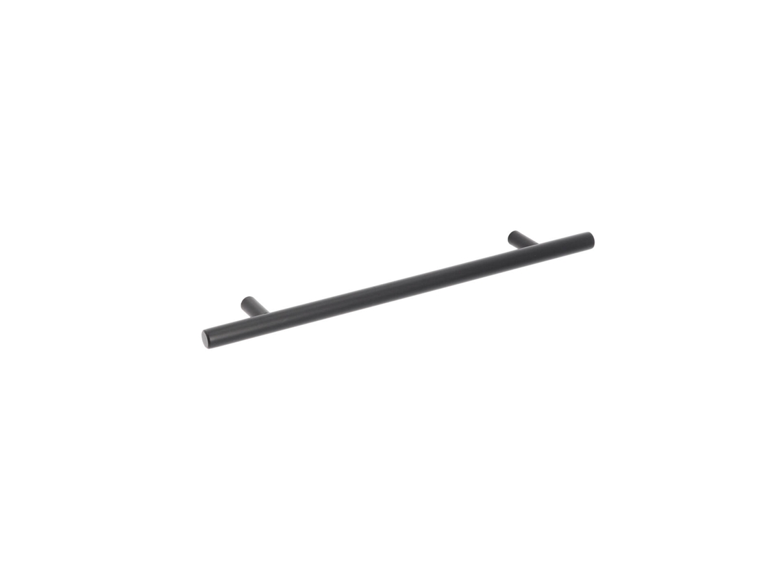 Tirador para mueble de acero inoxidable. Estilo Contemporáneo. Distancia entre ejes 192. Barniz negro mate CAMBIO DE HARDWARE