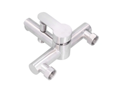 Rejilla de bañera de acero inoxidable G1/2 Válvula mixta Ducha triple