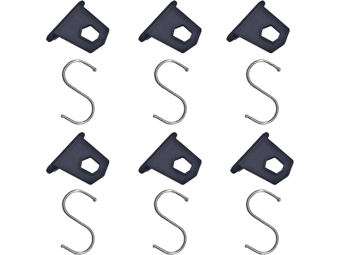 Rebe-ganchos Para Toldo De Camping Y Rv, 6 Pares De Ganchos En S Con Ganchos Perforados, Accesorio Para Caravana Y Motorhome