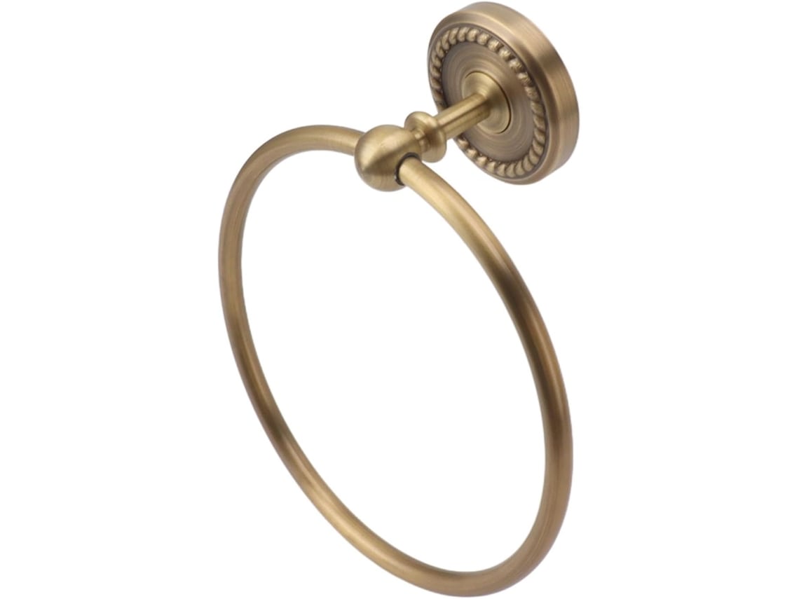 Porta-toalhas De Banheiro Cryfokt, Suporte Redondo De Cobre Para Toalha De Mão, Para Banheiro, Montado Na Parede Da