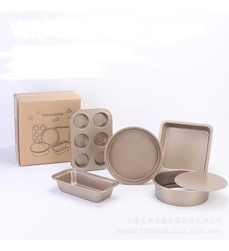Juego de 5 bandejas antiadherentes para hornear vayotoy