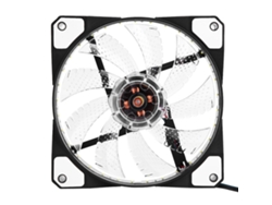 Ventilador De Refrigeración Silencioso Led De 120mm Para Gabinete De Computadora Pc De 12v, 3 Y 4 Pines, Blanco
