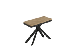 Consola extensible 90x40/196 cm Saki Small Evolution estructura roble natural antracita ITAMOBY