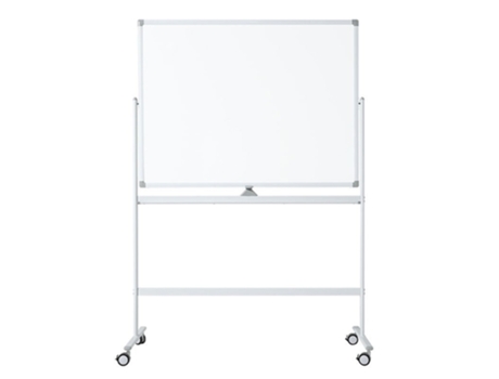 Pizarra blanca móvil - Doble cara y magnética - 90x120 cm - Blanco