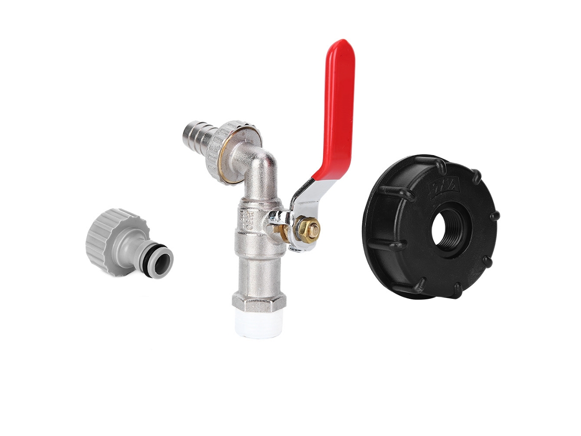 Adaptador Tanque Ibc Grifo Jardín Conexión Manguera Brass G1/2in