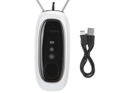 Purificador De Ar Portátil Colocado No Pescoço Mini Íon Negativo Para Crianças Branco Ky100a