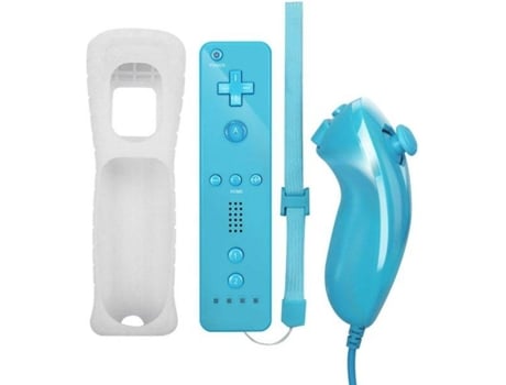 Mando Nintendo Wii WII-2024-3 Azul (Inalámbrico)