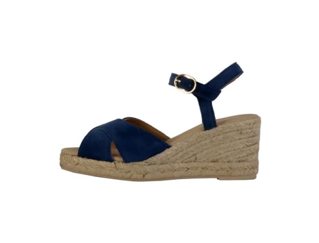 Sandalias de Tacón de Mujer GEOX Gelsa Navy Piel Azul (41)