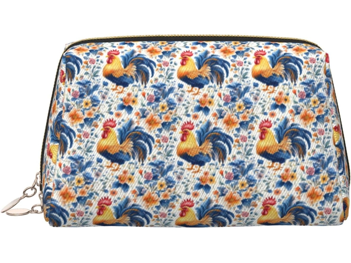 Neceser De Viaje Cuero Organizador Para Mujer Diseño Estampado Vacaciones
