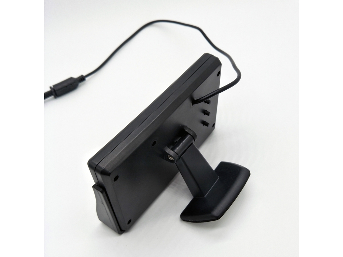 Monitor LCD para coche de 4,3 pulgadas con parasol para visión trasera y visualización de imágenes en reversa