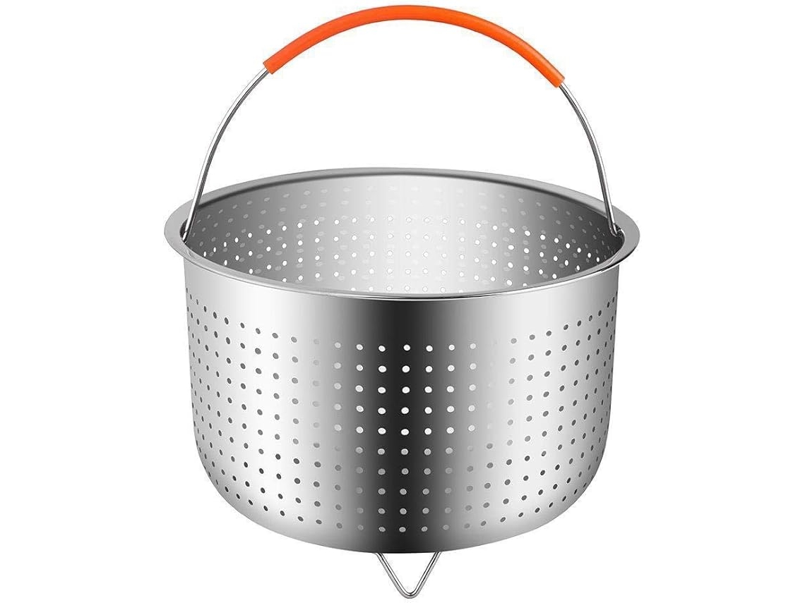 Cesta Vapor Aco Inox Con Cabo Silicone, Para Panela Pressao, Cacarolas Y Panela Instantanea