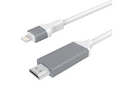 Adaptador Lightning a HDMI, Adaptador Apple MFi Certificado Lightning a HDMI, Adaptador iPhone a HDMI, Conector de TV HD 2K Convertidor Chronus
